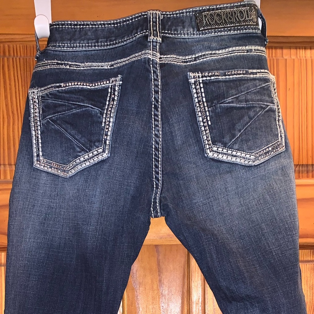 Rock & Roll Cowgirl Mid Rise Skinny 29X30